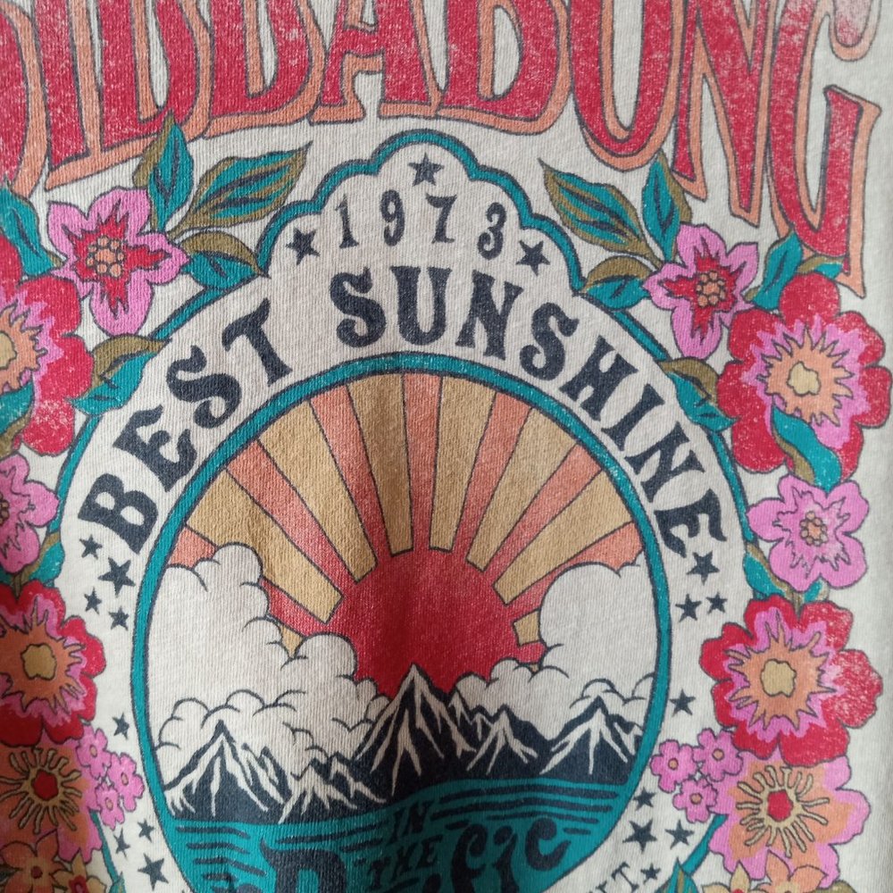 BILLABONG Graphic Long Sleeve Tee 100% Recycled Cotton